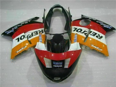 1996-2007 Orange Repsol Honda CBR1100XX Motorbike Fairing