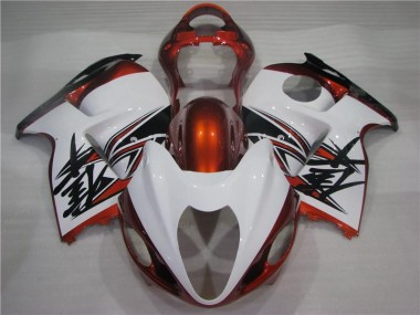 1996-2007 Orange White Black Suzuki GSXR 1300 Hayabusa Bike Fairings