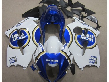 1996-2007 White Lucky Strike Blue Motul Suzuki GSXR1300 Hayabusa Motorbike Fairings