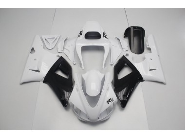 1998-1999 Pearl White Black Yamaha YZF R1 Bike Fairings