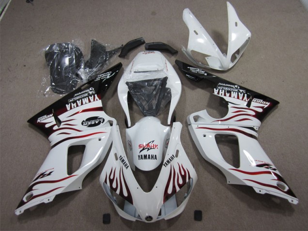 1998-1999 White Shark Yamaha YZF R1 Bike Fairings 1998-1999 White Shark Yamaha YZF R1 Bike Fairings
