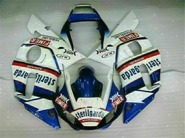 1998-2002 Blue White Yamaha YZF R6 Motorcycle Fairings Kit