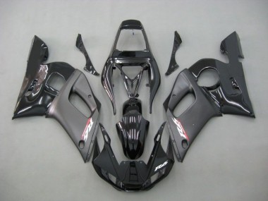 1998-2002 Contrast Black Yamaha YZF R6 Moto Fairings