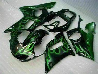 1998-2002 Green Black Yamaha YZF R6 Motor Bike Fairings