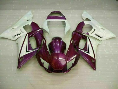 1998-2002 Purple White Yamaha YZF R6 Replacement Fairings