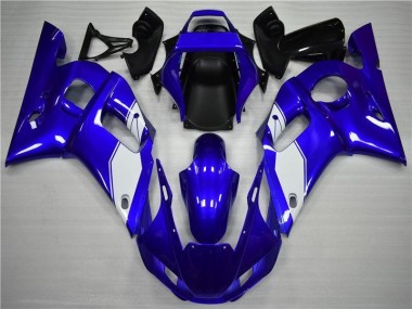 1998-2002 White Blue Yamaha YZF R6 Bike Fairings & Bodywork