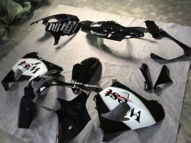 2000-2001 Glossy Black White Kawasaki ZX9R Motorbike Fairing Kits