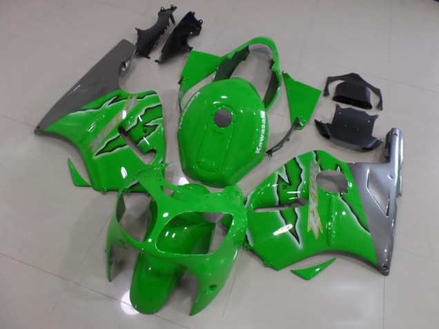 2000-2001 Green Flame Kawasaki ZX12R Bike Fairings 2000-2001 Green Flame Kawasaki ZX12R Bike Fairings