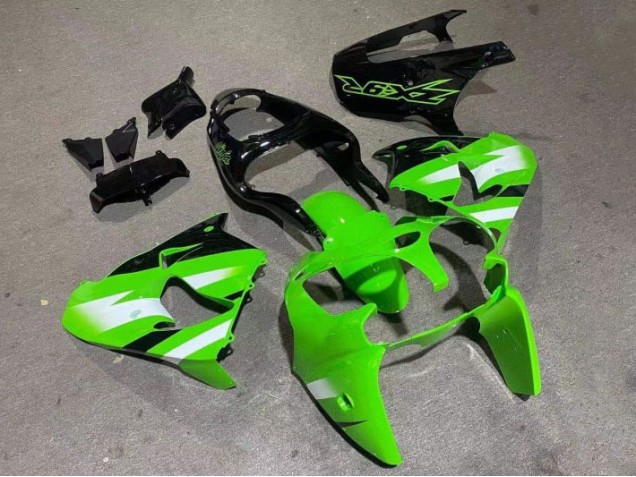2000-2001 Green Glossy Black Kawasaki ZX9R Motorcycle Fairings 2000-2001 Green Glossy Black Kawasaki ZX9R Motorcycle Fairings