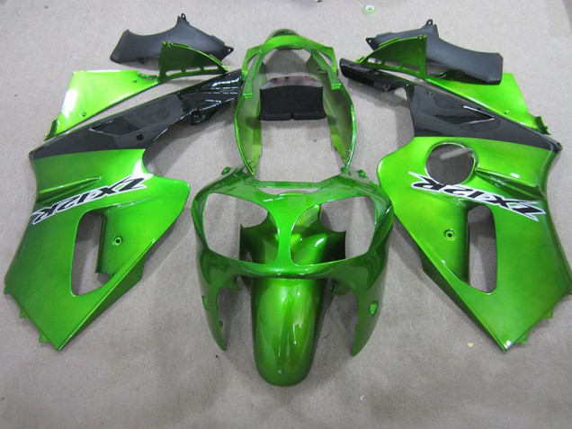 2000-2001 Green Kawasaki ZX12R Motorbike Fairings 2000-2001 Green Kawasaki ZX12R Motorbike Fairings