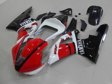 2000-2001 Red Black White Race Version Yamaha YZF R1 Motorcycle Replacement Fairings