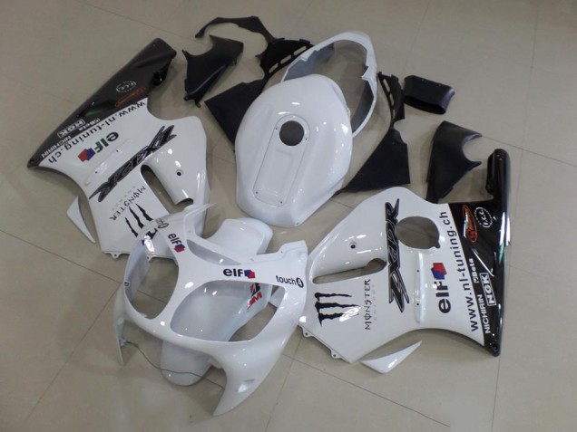2000-2001 White Kawasaki ZX12R Motorbike Fairing Kits 2000-2001 White Kawasaki ZX12R Motorbike Fairing Kits