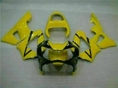 2000-2001 Yellow Honda CBR900RR 929RR Motor Bike Fairings