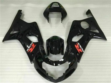 2000-2002 Black Suzuki GSXR 1000 Motorcycle Fairings