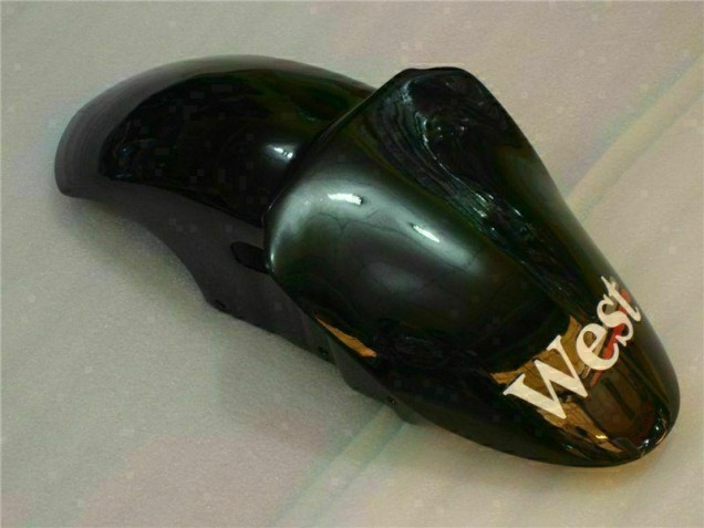 2000-2002 Black West Ninja Kawasaki ZX6R Motorcycle Fairings Kits 2000-2002 Black West Ninja Kawasaki ZX6R Motorcycle Fairings Kits