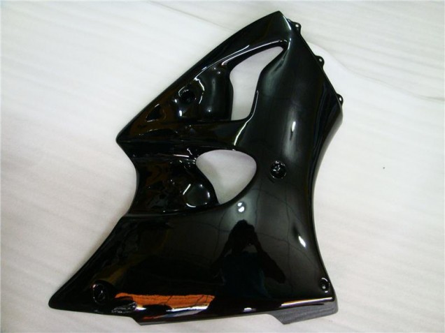 2000-2002 Glossy Black Kawasaki ZX6R Motorbike Fairing Kits 2000-2002 Glossy Black Kawasaki ZX6R Motorbike Fairing Kits
