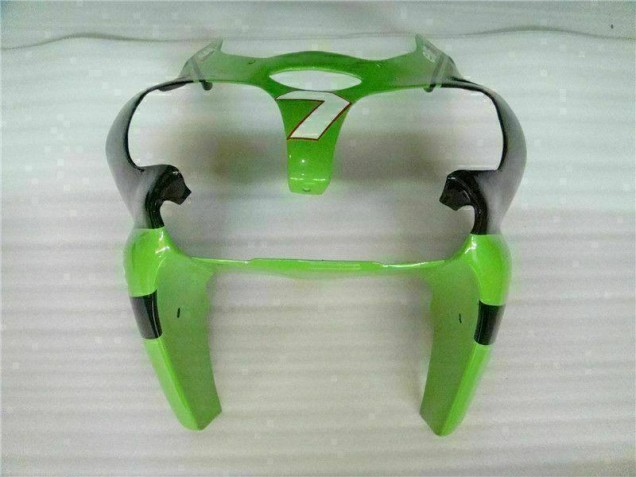 2000-2002 Green Black Kawasaki ZX6R Bike Fairings 2000-2002 Green Black Kawasaki ZX6R Bike Fairings
