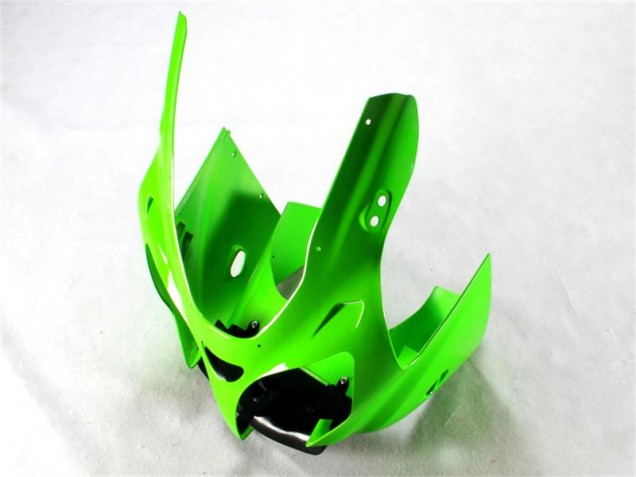2000-2002 Green Black White Kawasaki ZX6R Bike Fairings 2000-2002 Green Black White Kawasaki ZX6R Bike Fairings