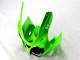 2000-2002 Green Black White Kawasaki ZX6R Bike Fairings 2000-2002 Green Black White Kawasaki ZX6R Bike Fairings
