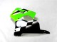 2000-2002 Green Black White Kawasaki ZX6R Bike Fairings 2000-2002 Green Black White Kawasaki ZX6R Bike Fairings