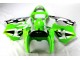 2000-2002 Green Black White Kawasaki ZX6R Bike Fairings 2000-2002 Green Black White Kawasaki ZX6R Bike Fairings