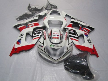 2000-2002 White Red Rizoma Playboy Suzuki GSXR1000 Motorcycle Fairings