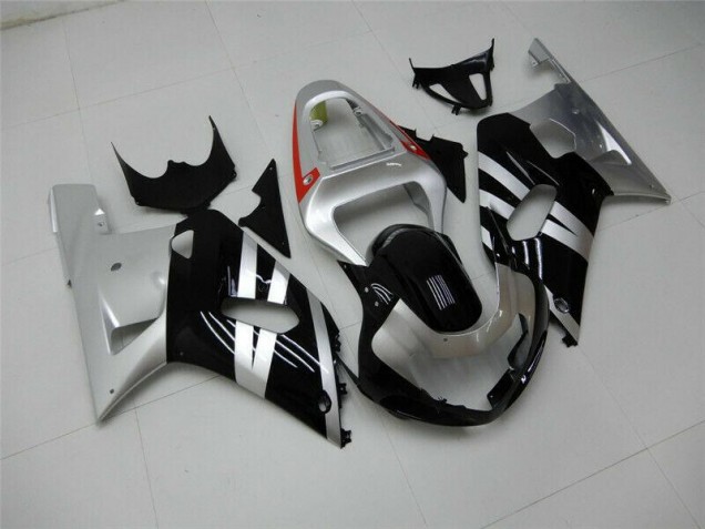 2001-2003 Black Silver Suzuki GSXR 600/750 Motorbike Fairing 2001-2003 Black Silver Suzuki GSXR 600/750 Motorbike Fairing