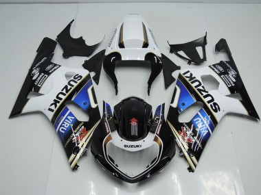 2001-2003 Black White Blue Viru Suzuki GSXR750 Bike Fairings
