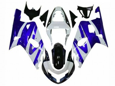 2001-2003 Blue White Suzuki GSXR 600/750 Motorcycle Fairings