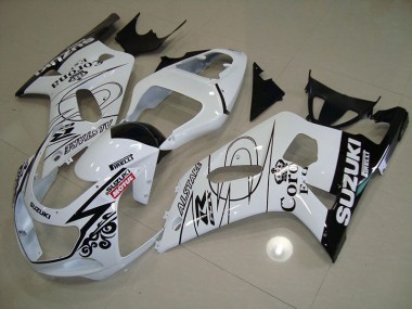 2001-2003 White Alstare Motul Suzuki GSXR750 Motor Bike Fairings