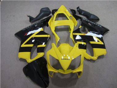 2001-2003 Yellow Black Honda CBR600 F4i Motorcycle Fairings
