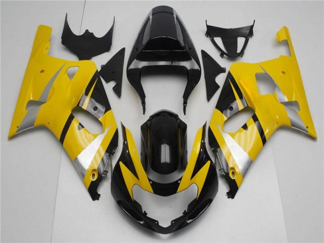 2001-2003 Yellow Black Suzuki GSXR 600/750 Bike Fairings 2001-2003 Yellow Black Suzuki GSXR 600/750 Bike Fairings