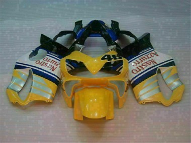2001-2003 Yellow Silver Nastro Azzurro Honda CBR600 F4i Motorcycle Fairings