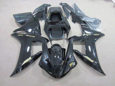 2002-2003 Black Gold Decal Yamaha YZF R1 Motorcycle Fairings
