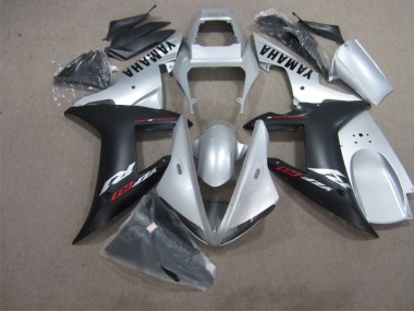 2002-2003 Black Silver Yamaha YZF R1 Motorbike Fairing Kits