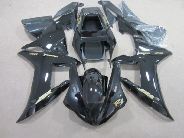 2002-2003 Black with Gold Decal Yamaha YZF R1 Motorbike Fairing