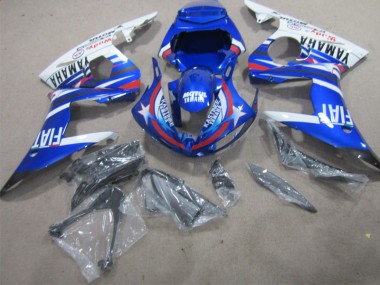 2002-2003 Blue White Motul Fiat Yamaha YZF R1 Moto Fairings