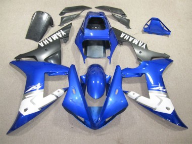 2002-2003 Blue White Yamaha YZF R1 Bike Fairing Kit
