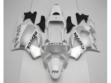2002-2003 White Silver Black Repsol Honda CBR900RR 954RR Motorcycle Replacement Fairings