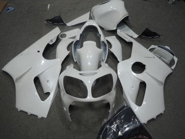 2002-2006 White Kawasaki ZX12R Motorcycle Fairings