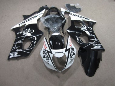 2003-2004 Black White Corona Extra Motul Suzuki GSXR1000 Motorcycle Fairings Kits