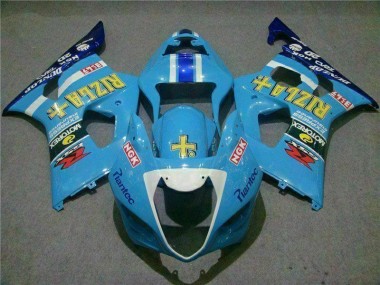 2003-2004 Blue Suzuki GSXR 1000 Bike Fairing Kit