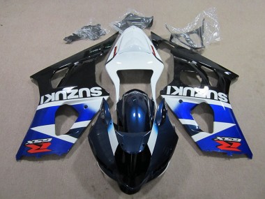 2003-2004 Blue White Decal Suzuki GSXR1000 Bike Fairings