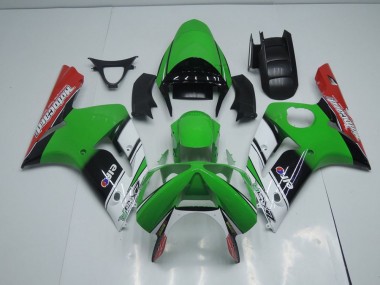 2003-2004 Green Motocard Kawasaki ZX6R Motorbike Fairings
