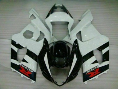2003-2004 White Black Suzuki GSXR 1000 Motorcycle Fairings