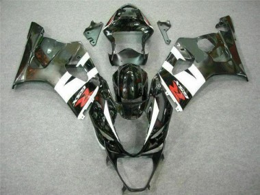 2003-2004 White Black Suzuki GSXR 1000 Motorcycle Replacement Fairings