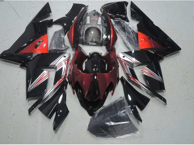2003-2005 Black Red Kawasaki ZX10R Motorcycle Fairings 2003-2005 Black Red Kawasaki ZX10R Motorcycle Fairings