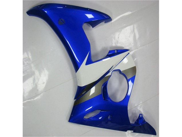 2003-2005 Blue White Yamaha YZF R6 Replacement Fairings 2003-2005 Blue White Yamaha YZF R6 Replacement Fairings