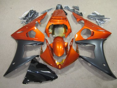 2003-2005 Orange Black Yamaha YZF R6 Motorbike Fairing Kits