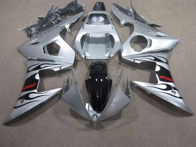 2003-2005 Silver Black Red Decal Yamaha YZF R6 Motorbike Fairing 2003-2005 Silver Black Red Decal Yamaha YZF R6 Motorbike Fairing